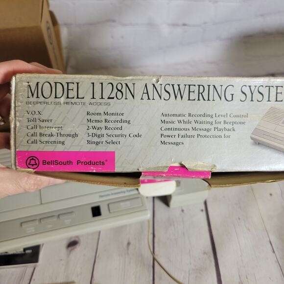 BellSouth Answering System Machine Beeperless Remote Access Model 1128N TESTED - Picture 8 of 9